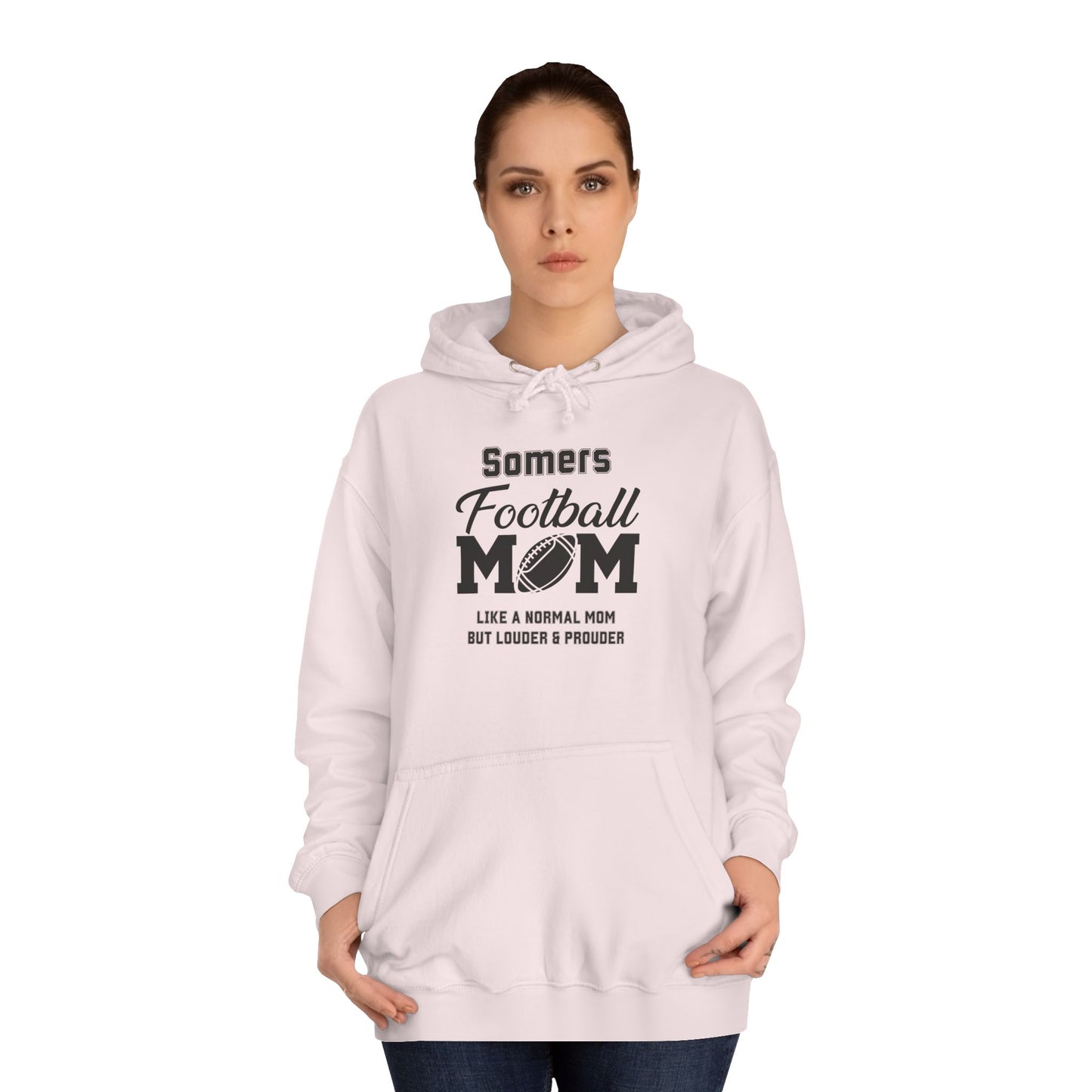 Football Mom Unisex College Hoodie – Perfect for Game Day, Sports Events, Proud Moms, and Everyday Casual Wear!