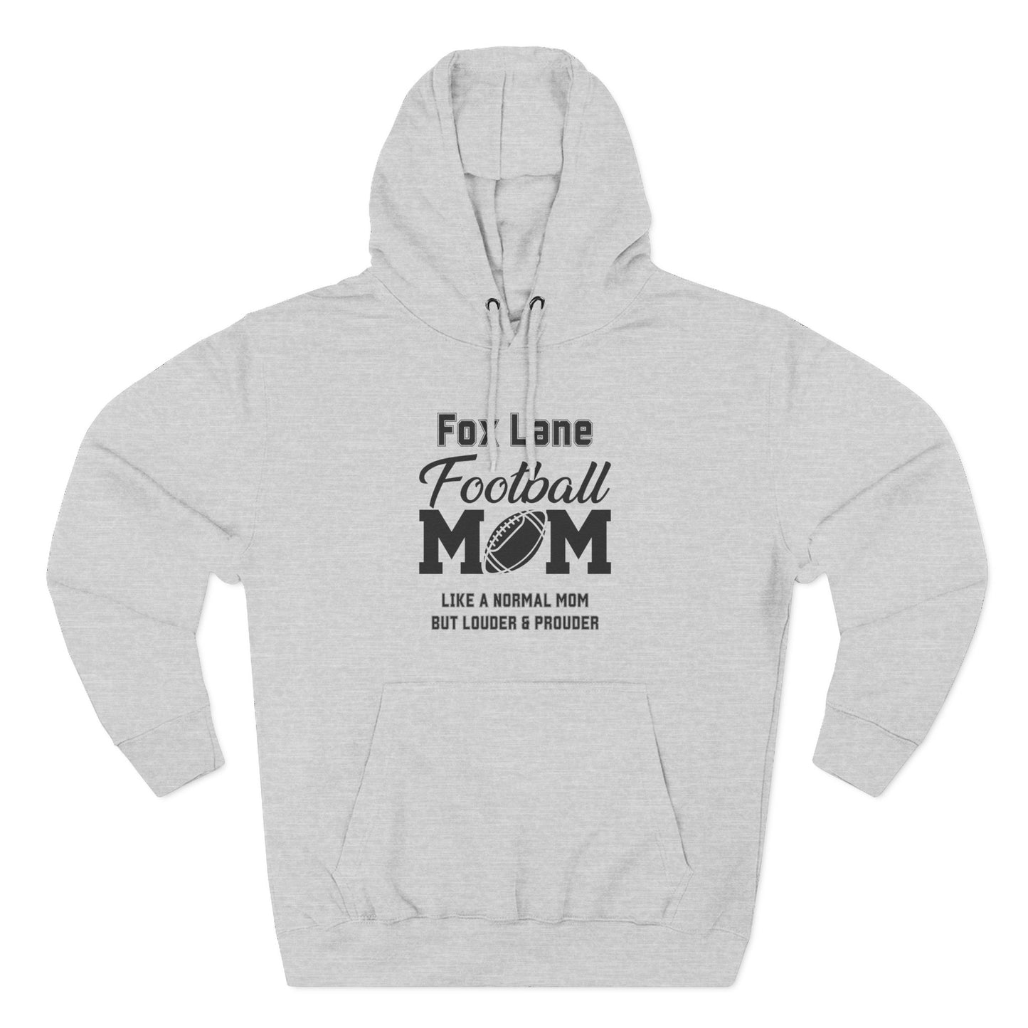 Football Mom Fleece Hoodie - Comfy Gift for Moms, Ideal for Sports Events, Game Days, Cozy Wear, Unique Mom Gift