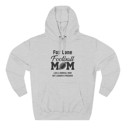 Football Mom Fleece Hoodie - Comfy Gift for Moms, Ideal for Sports Events, Game Days, Cozy Wear, Unique Mom Gift