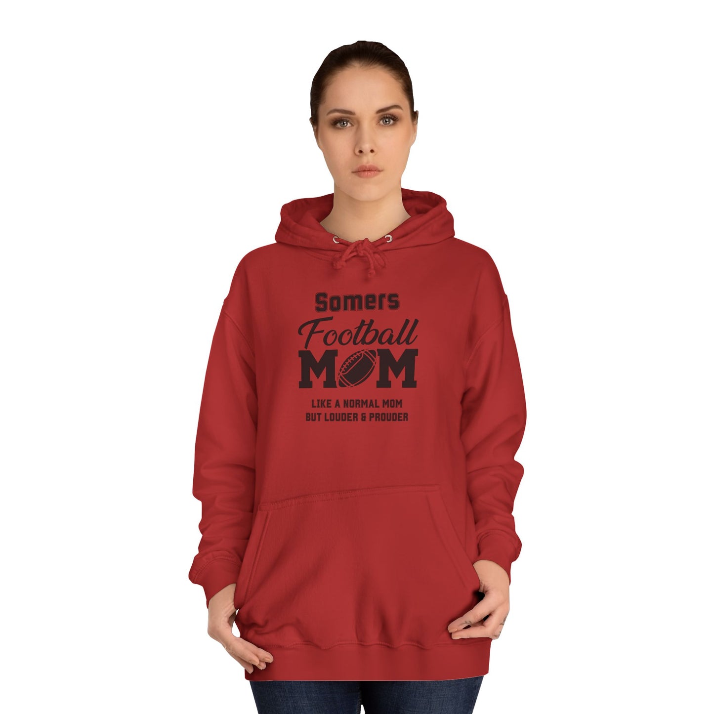 Football Mom Unisex College Hoodie – Perfect for Game Day, Sports Events, Proud Moms, and Everyday Casual Wear!
