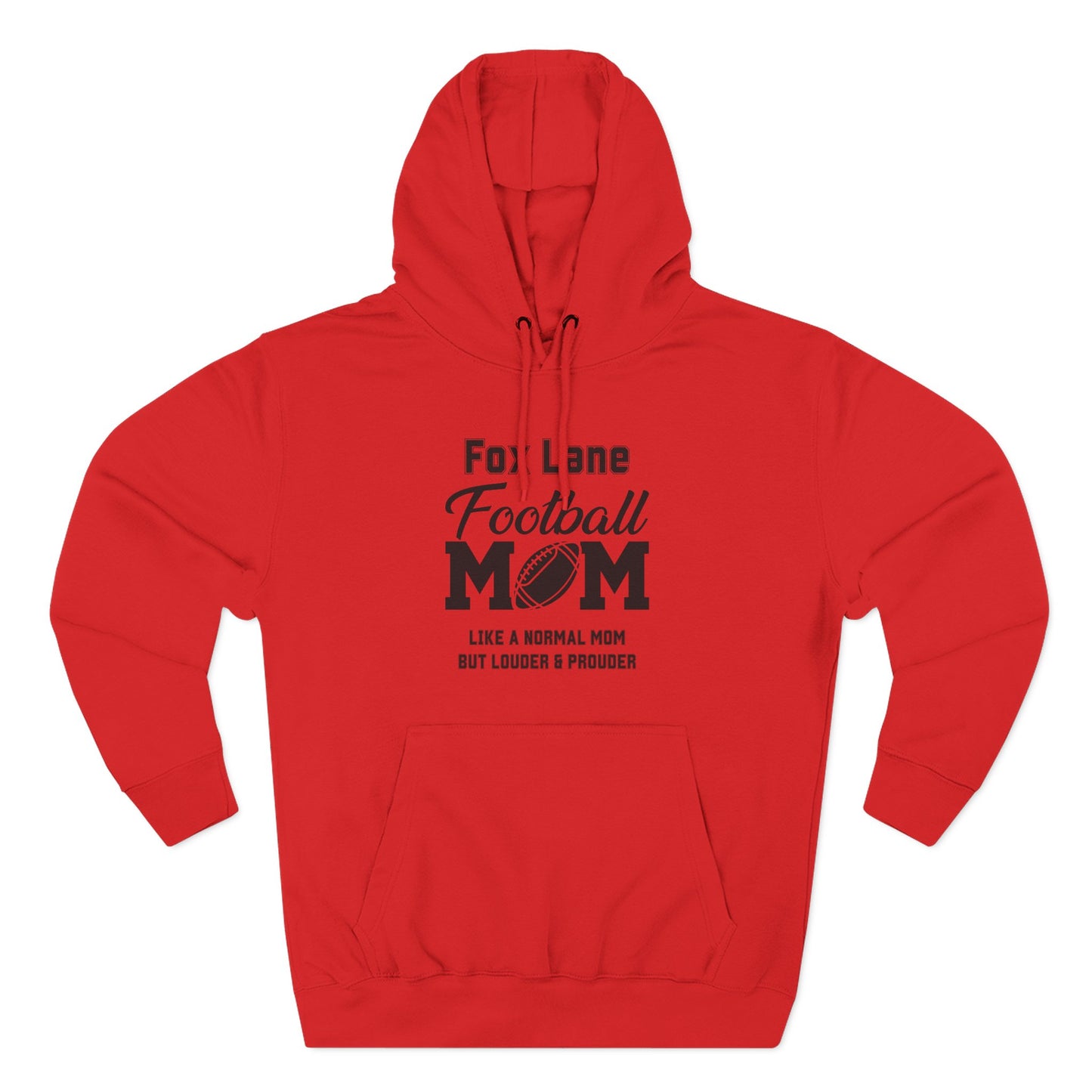 Football Mom Fleece Hoodie - Comfy Gift for Moms, Ideal for Sports Events, Game Days, Cozy Wear, Unique Mom Gift