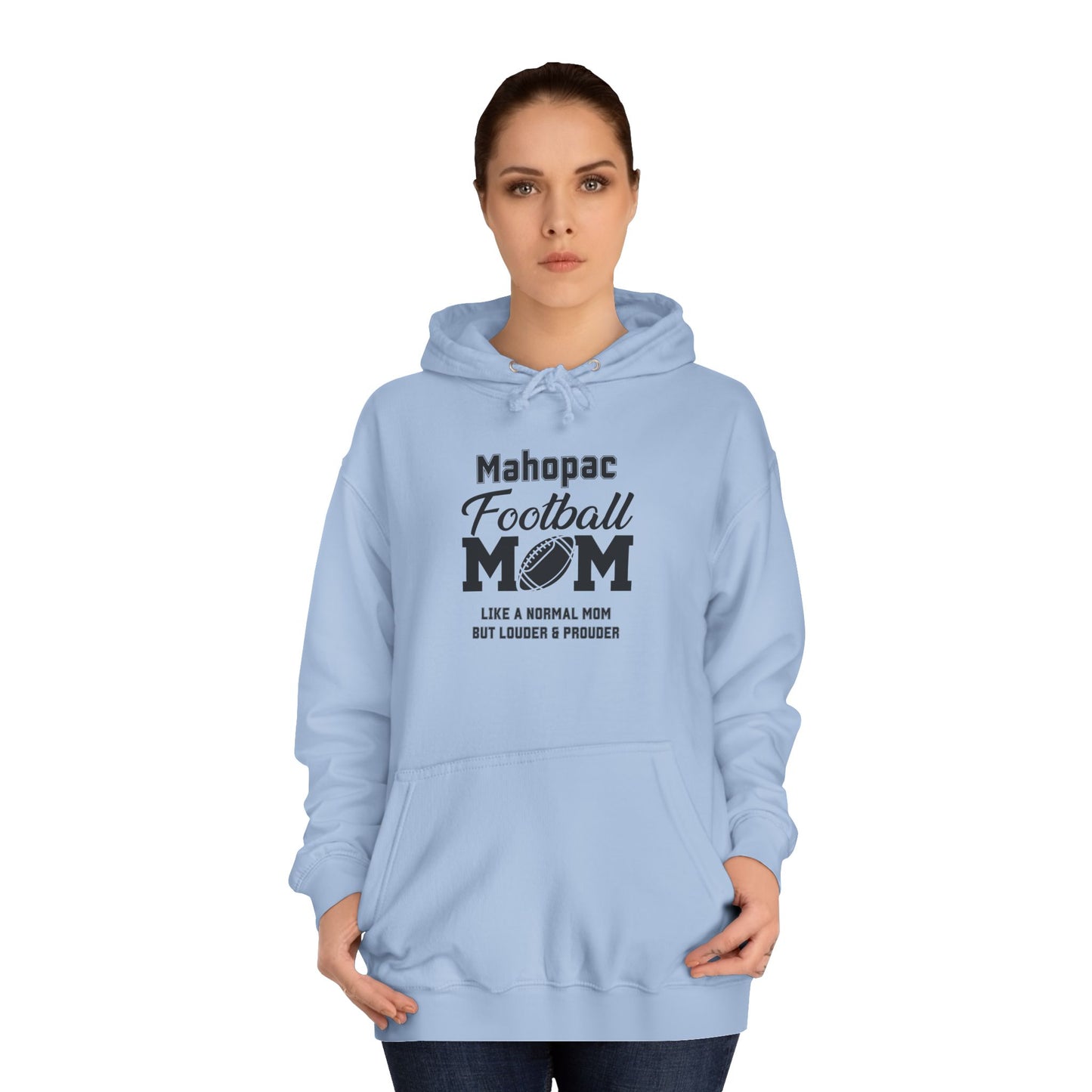 Mahopac Football Mom Hoodie | Unisex College Hoodie for Game Day, Sports Events, Gifts, Cozy Wear, School Spirit Apparel