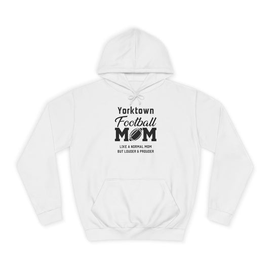 Yorktown Football Mom Unisex Hoodie, Perfect for Game Day, Gift for Sports Moms, College Spirit Wear, Cozy Athletic Sweatshirt