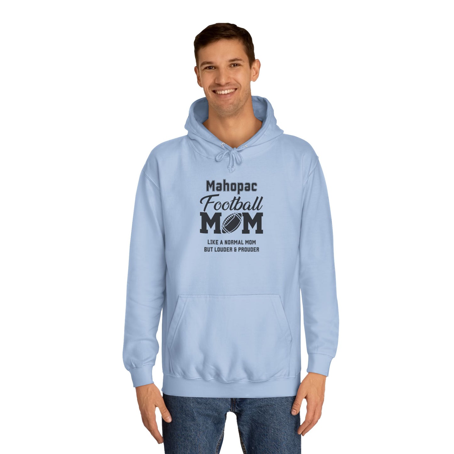 Mahopac Football Mom Hoodie | Unisex College Hoodie for Game Day, Sports Events, Gifts, Cozy Wear, School Spirit Apparel