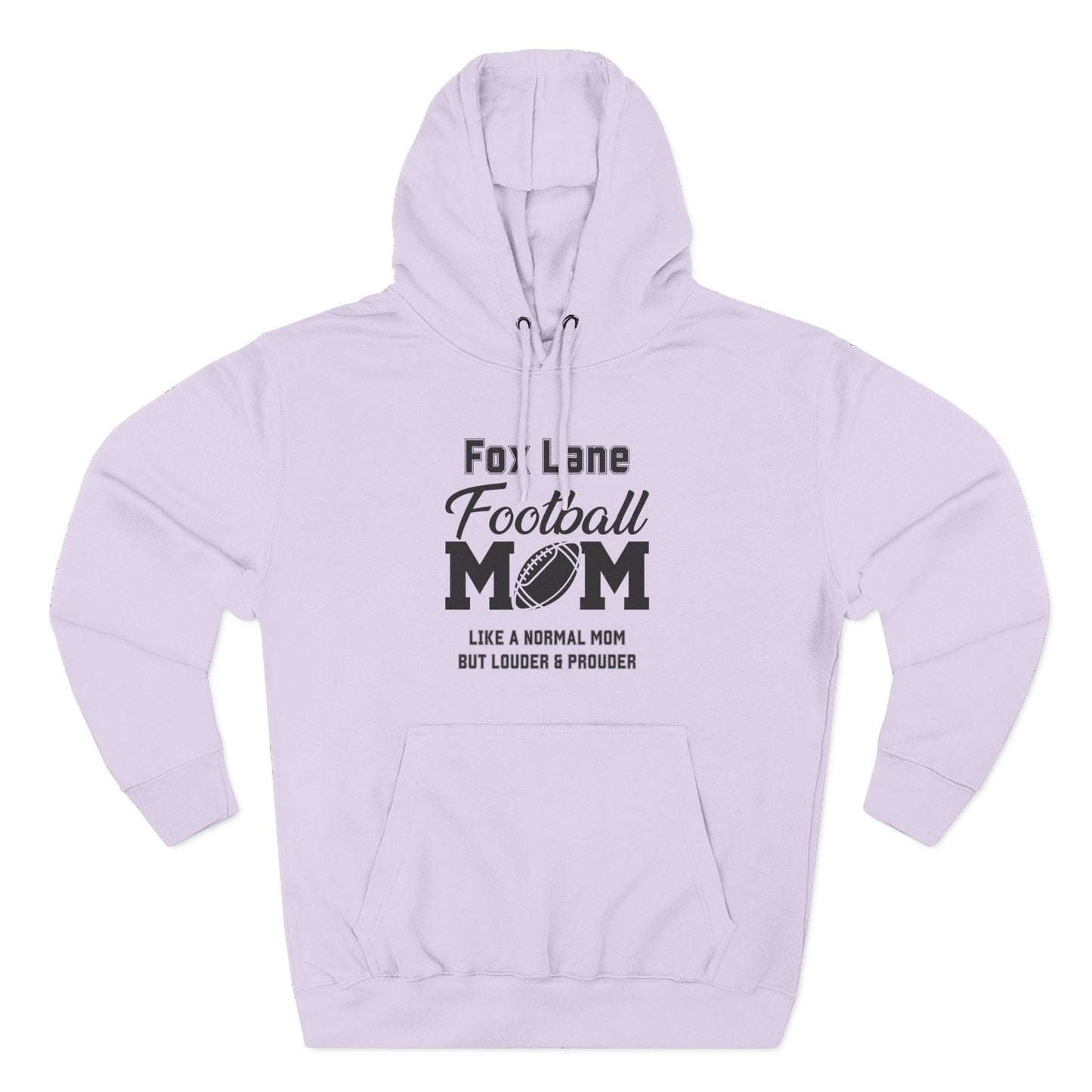 Football Mom Fleece Hoodie - Comfy Gift for Moms, Ideal for Sports Events, Game Days, Cozy Wear, Unique Mom Gift