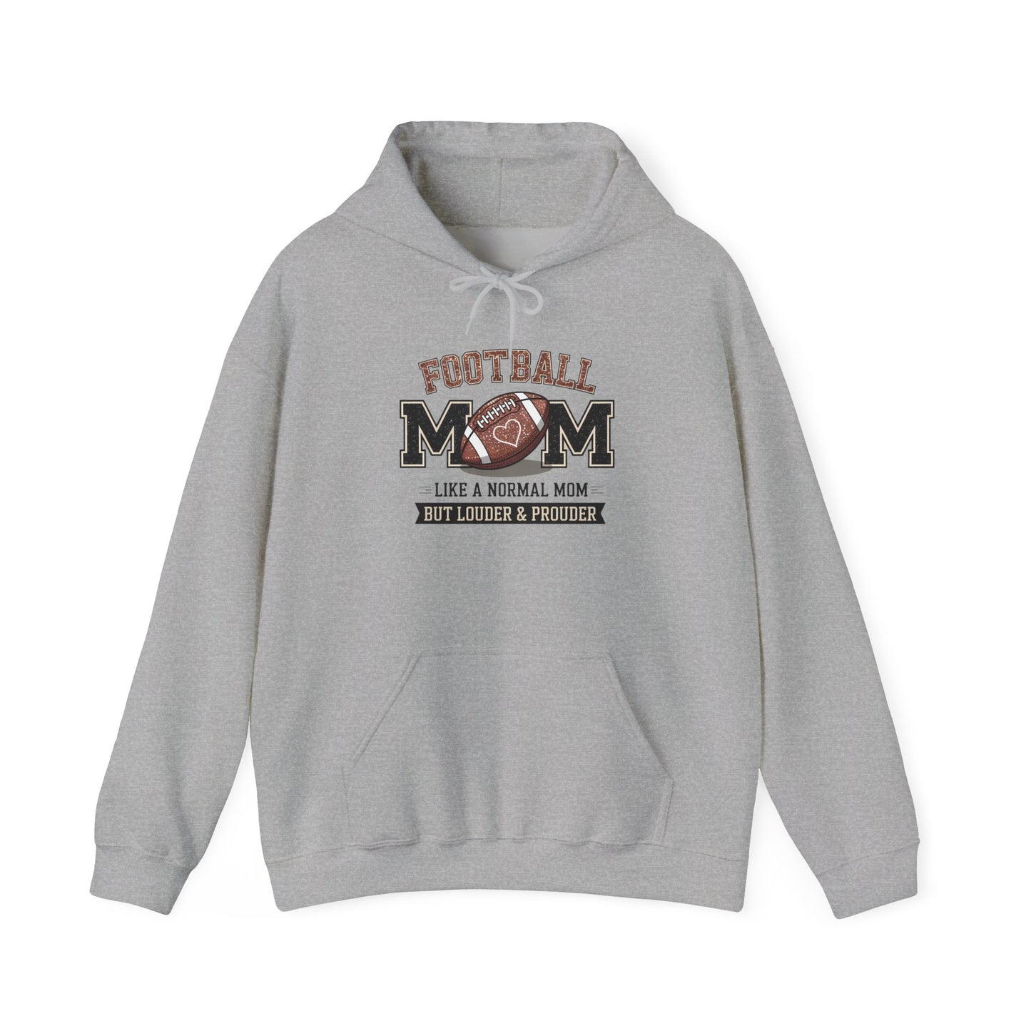 Football Mom Hoodie, Funny Sweatshirt for Football Moms, Gift for Sports Moms, Game Day Apparel, Unisex Hoodie