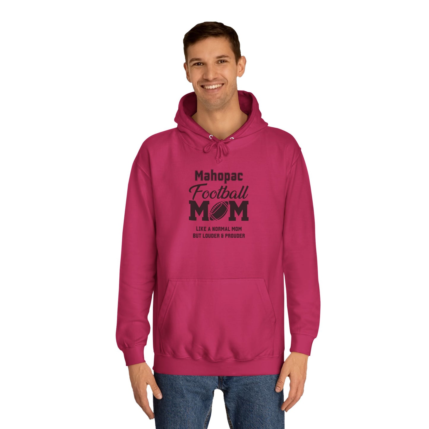 Mahopac Football Mom Hoodie | Unisex College Hoodie for Game Day, Sports Events, Gifts, Cozy Wear, School Spirit Apparel